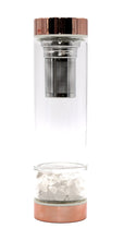 Load image into Gallery viewer, Crystal Water Bottle With Tea Infuser