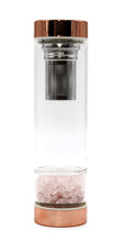 Load image into Gallery viewer, Crystal Water Bottle With Tea Infuser