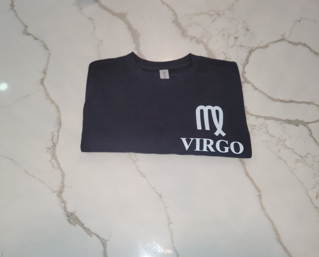 Virgo Zodiac Tee Front