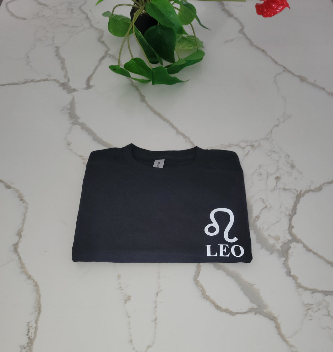 Leo Zodiac Tee Front
